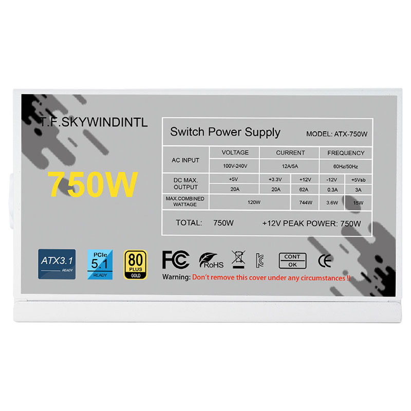 Beyaz 750w 850w 1000W 1200W Wa - 1000W White Modular Power Supply incelemesi ve fiyatı